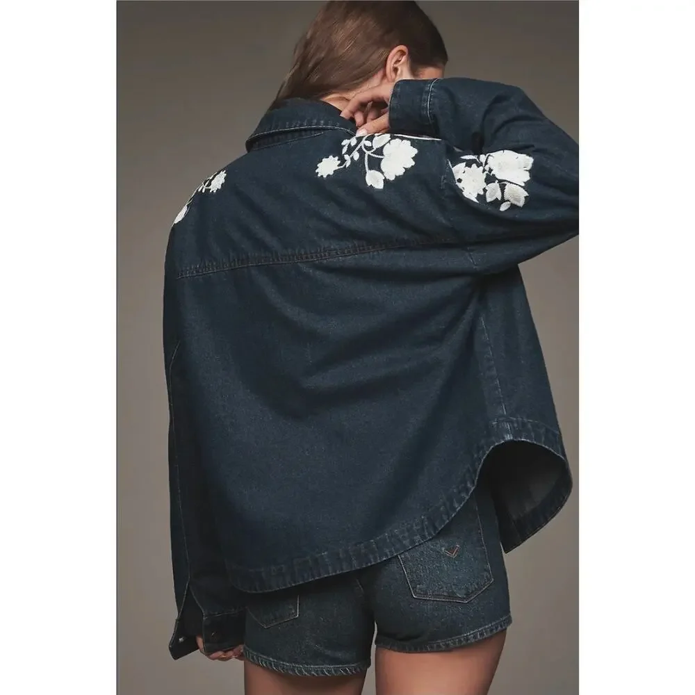 NWT Dolan Left Coast Embroidered Flowers Jacket - Picture 2 of 6